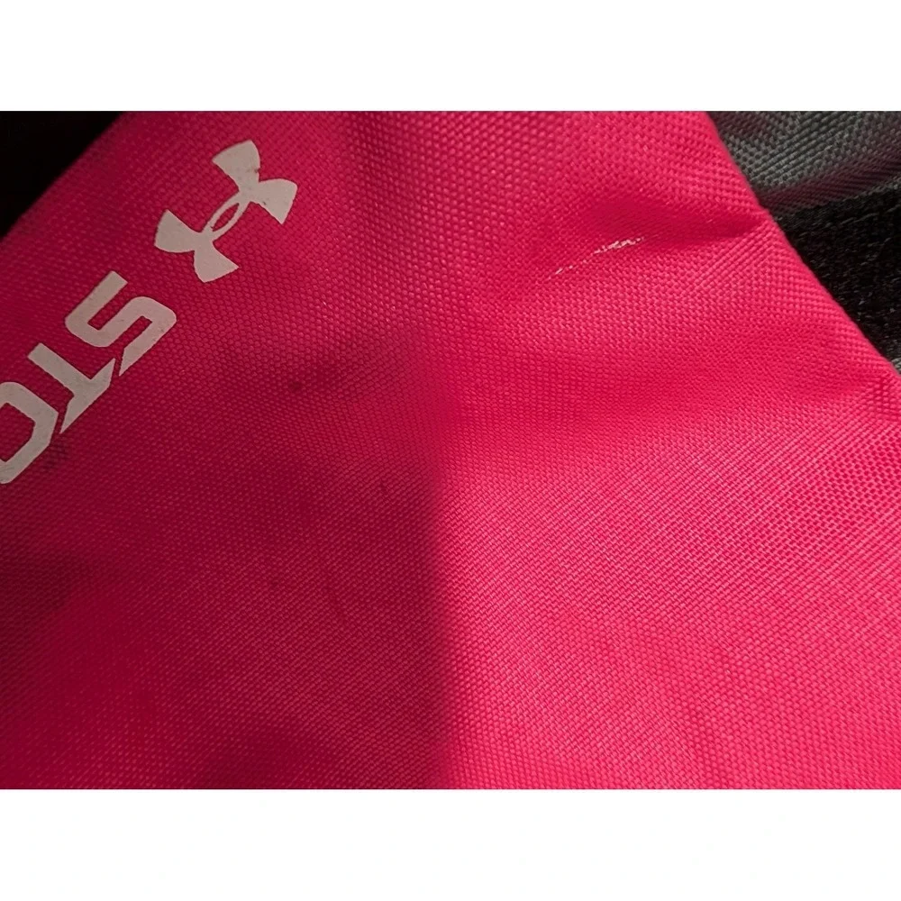 Under Armour Storm Backpack Pink Lime Green HeatGear Athletic Bag - OSFA